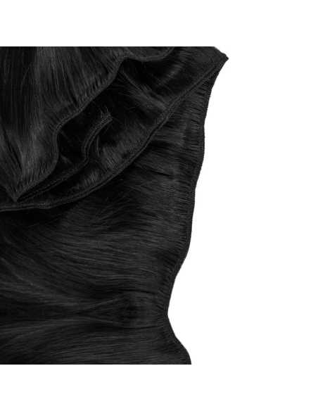 Extensiones de cortina de pelo virgen liso 100 g 63 cm