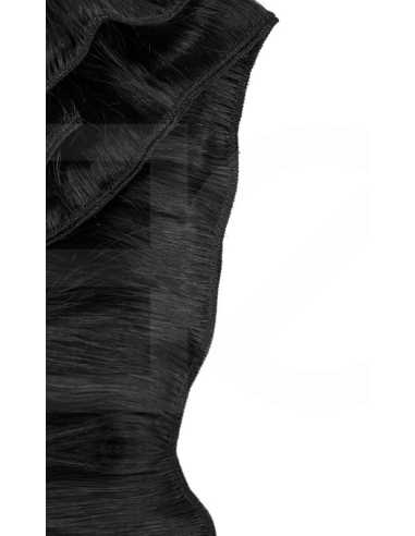 Extensiones de cortina brasileñas de pelo negro 53 cm