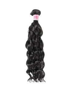 Extensiones de cortina brasileñas de pelo negro 53 cm
