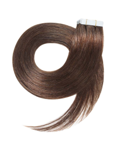 Extensiones de pelo liso doble cara 50 cm - castaño avellana