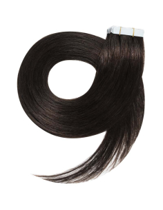 Extensiones adhesivas de pelo liso 73 cm - moreno natural
