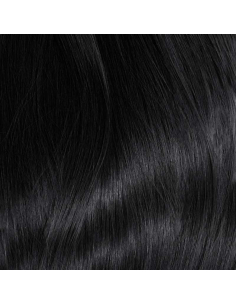 Extensiones de queratina de pelo liso 50 cm - negro