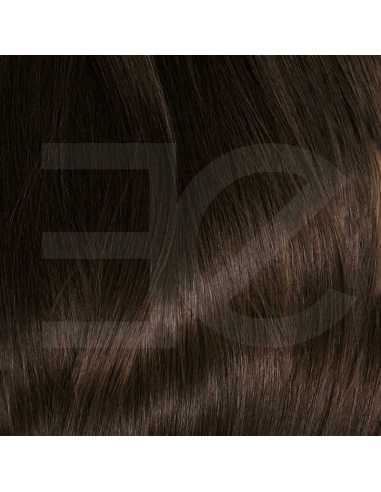 Extensiones de clip de pelo ondulado 53 cm - castaño oscuro