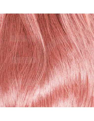 Extensiones de micro ring de pelo liso 50 cm - rosa