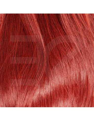 Extensiones de micro ring de pelo liso 50 cm - rojo