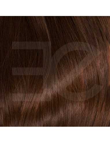 Extensiones de micro ring de pelo liso 50 cm - caoba