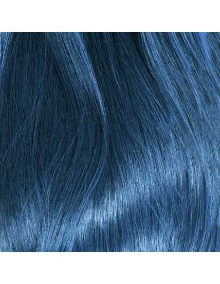 Extensiones de queratina de pelo liso 50 cm - azul