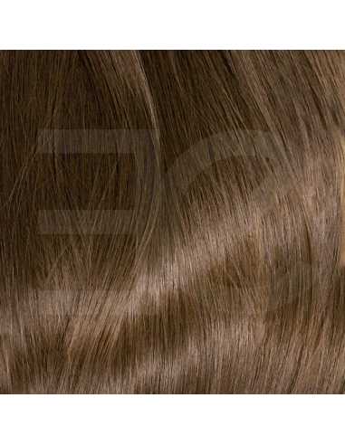 Extensiones de clip de pelo sintético extra volumen  50 cm - castaño claro