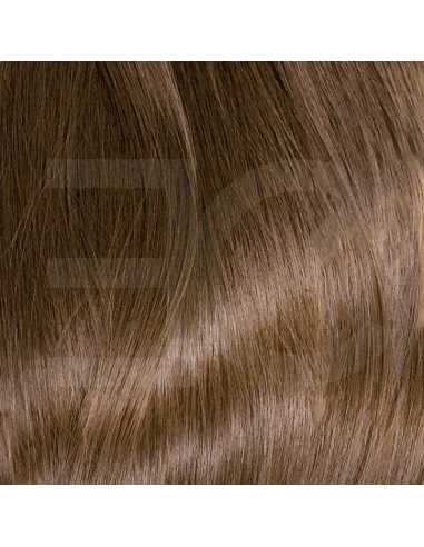 Extensiones de micro ring de pelo rizado 60 cm - castaño claro
