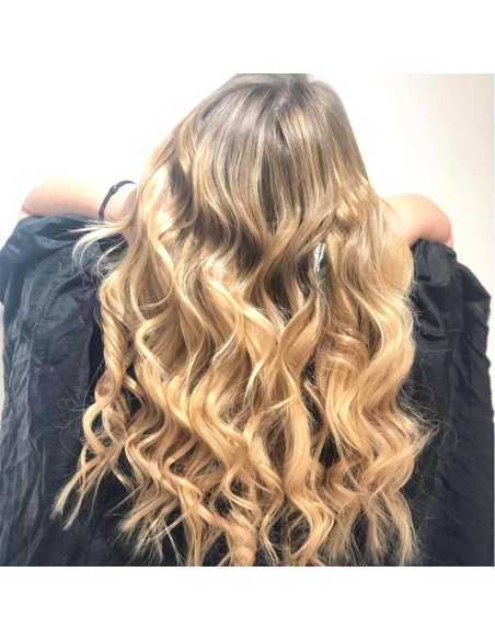 Extensiones de micro ring de pelo ondulado 50 cm - rubio