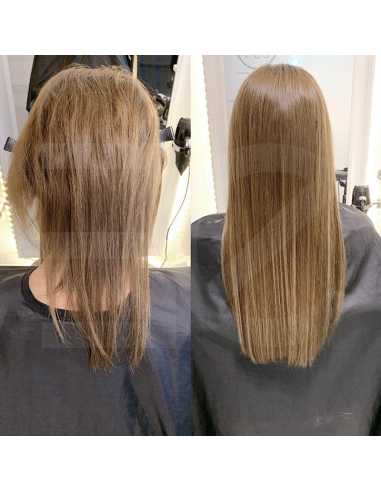 Extensiones de queratina de pelo liso 50 cm 0,85 g - rubio dorado