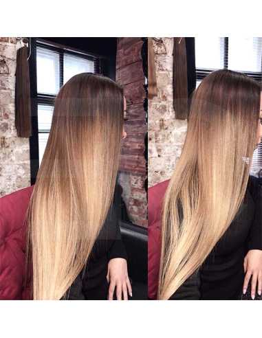 Extensión de cabello sintético clip volumen extra 63 cm - rubio dorado
