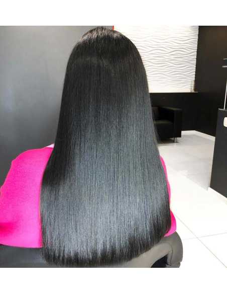 Extensiones de queratina de pelo liso 50 cm 0,85 g - negro