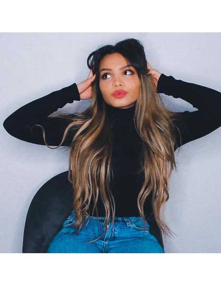 Extensiones de queratina de pelo liso 50 cm 1 g - rubio dorado