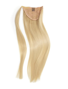 Extensiones de coleta de pelo natural 50 cm - rubio ceniza