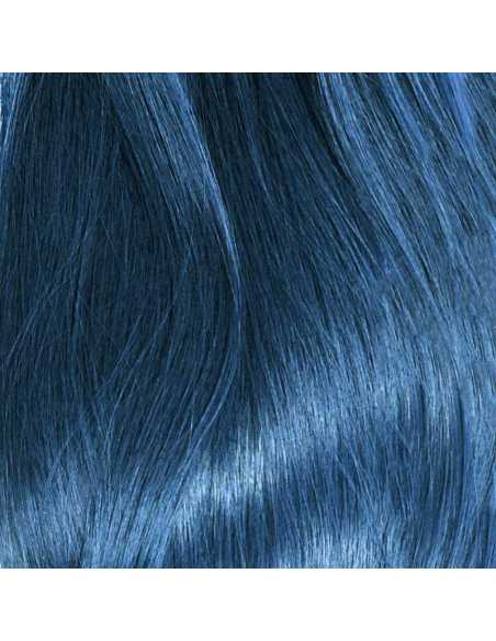 Extensiones de pelo liso doble cara 50 cm - azul