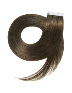 Extensiones de pelo liso doble cara 50 cm - marrón