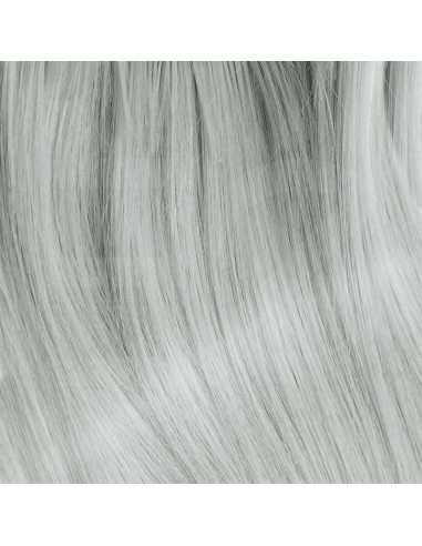 Extensiones de queratina de pelo liso 50 cm 0,85 g - gris plateado