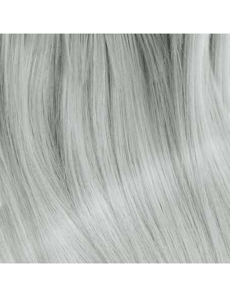 Extensiones de queratina de pelo liso 50 cm 0,85 g - gris plateado