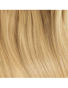 Extensiones de clip de pelo liso natural Maxi Volumen 180 g 63 cm  - rubio ceniza