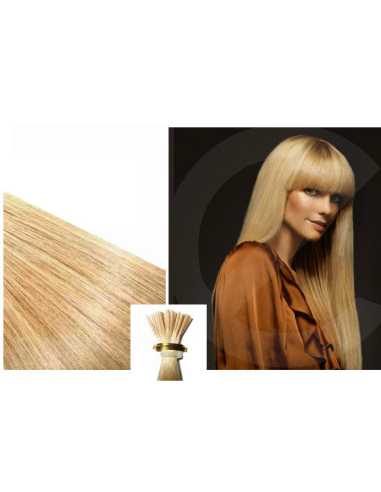 Extensiones de micro ring de pelo liso 50 cm 1 g - rubio