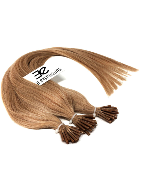 Extensiones de micro ring de pelo liso 50 cm - rubio dorado