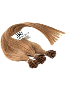 Extensiones de micro ring de pelo liso 63 cm - rubio dorado