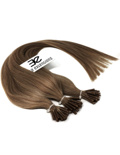 Extensión en frío pelo liso 50 cm 0,85 g - castaño claro