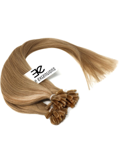 Extensiones de queratina de pelo liso 73 cm - rubio dorado