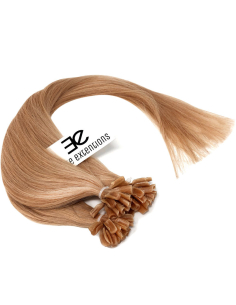 Extensiones de queratina de pelo liso 50 cm 0,85 g - rubio dorado