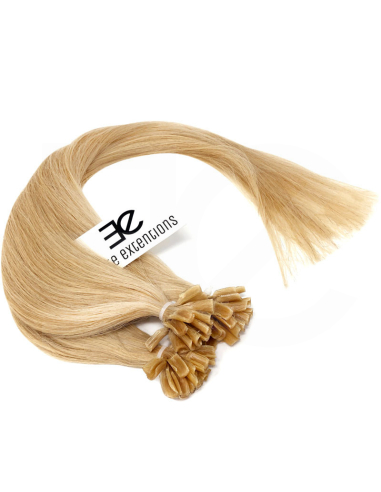 Extensiones de queratina de pelo liso 63 cm 1 g - rubio