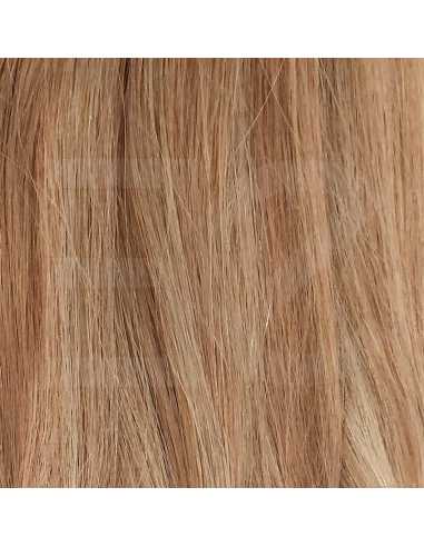 Extensiones de clip de pelo liso 63 cm - rubio dorado con mechas rubio claro