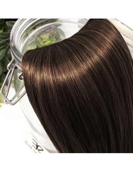 Extensiones de clip de pelo liso natural LUXE Maxi Volumen 180 g 53 cm - chocolate