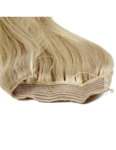 Extensiones de hilo invisible - flip in pelo liso REMY 50 cm - rubio claro 2