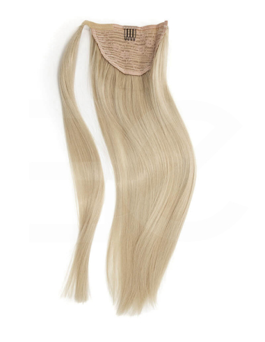 Extensiones de coleta de pelo natural 50 cm - rubio claro
