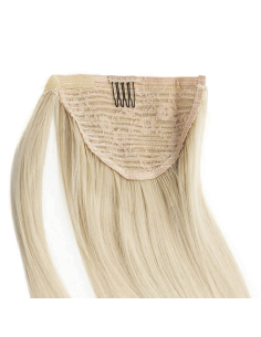 Extensiones de coleta de pelo natural 50 cm - rubio platino 2