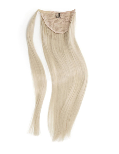 Extensiones de coleta de pelo natural 50 cm - rubio platino