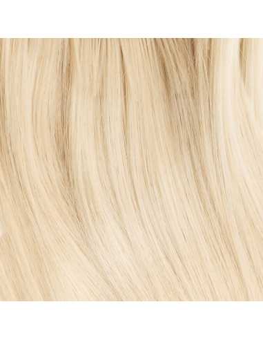 Extensiones de micro ring de pelo liso 63 cm - rubio platino