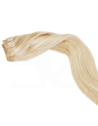 Extensiones de cortina de pelo natural liso 50 cm - rubio platino
