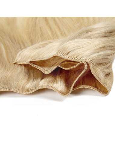 Extensiones de cortina de pelo natural liso 50 cm - rubio