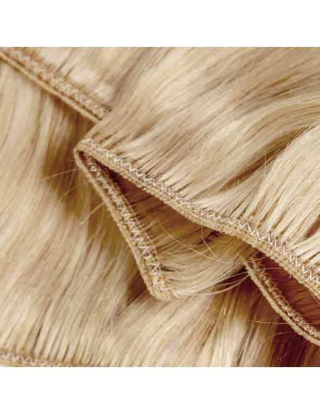 Extensiones de cortina de pelo natural liso 50 cm - rubio