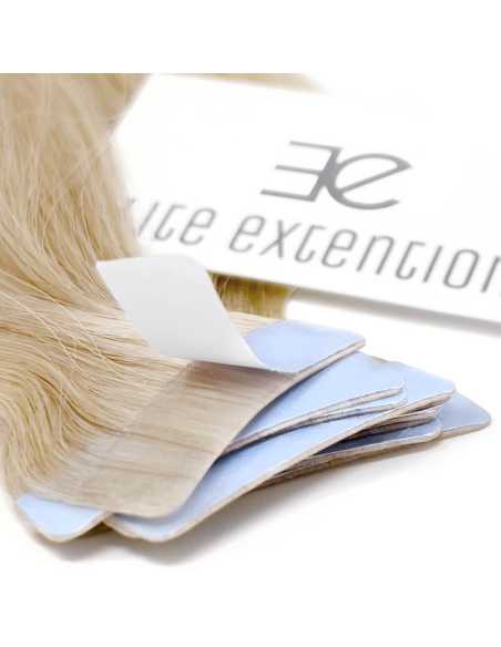 Extensiones adhesivas de pelo ondulado 48 cm - rubio claro