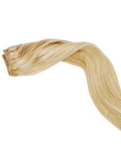 Extensiones de cortina de pelo natural liso 63 cm - rubio claro