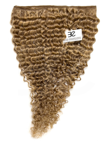 Extensiones de cortina de pelo rizado 63 cm - rubio dorado