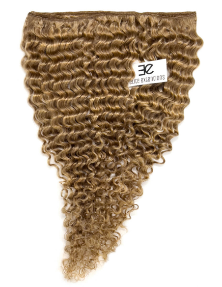 Extensiones de cortina de pelo rizado 63 cm - rubio dorado