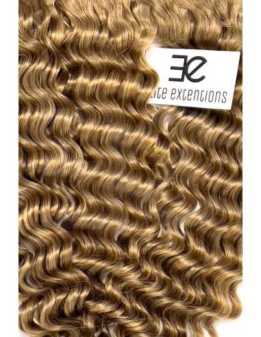 Extensiones de cortina de pelo rizado 63 cm - rubio dorado