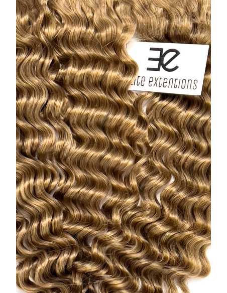 Extensiones de cortina de pelo rizado 63 cm - rubio dorado