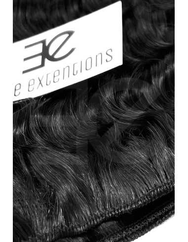 Extensiones de cortina de pelo rizado 63 cm - negro