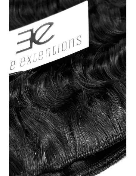 Extensiones de cortina de pelo rizado 63 cm - negro