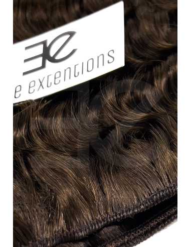 Extensiones de cortina de pelo rizado 63 cm - chocolate
